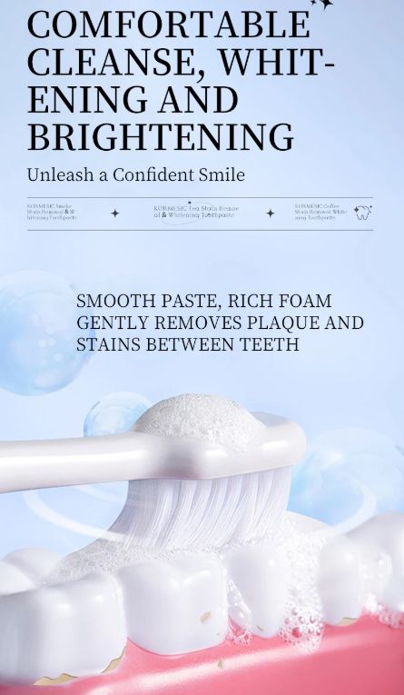 Coffee Stain Removal Toothpaste Whiten Tooth Remover Plaque Improve Bad Breath Protect Enamel Dental Bleach Brighten Toothpaste