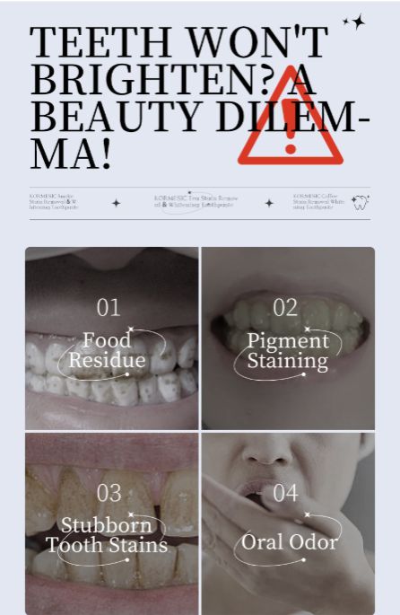 Coffee Stain Removal Toothpaste Whiten Tooth Remover Plaque Improve Bad Breath Protect Enamel Dental Bleach Brighten Toothpaste