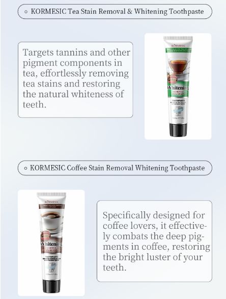 Coffee Stain Removal Toothpaste Whiten Tooth Remover Plaque Improve Bad Breath Protect Enamel Dental Bleach Brighten Toothpaste
