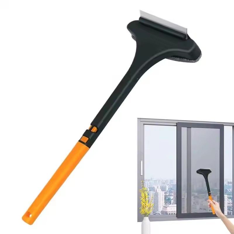 1PC 2-in-1 window screen cleaning brush Carpet Brush Dust Removal Brush Home Cleaning Tools No need to remove and wash Squeegee