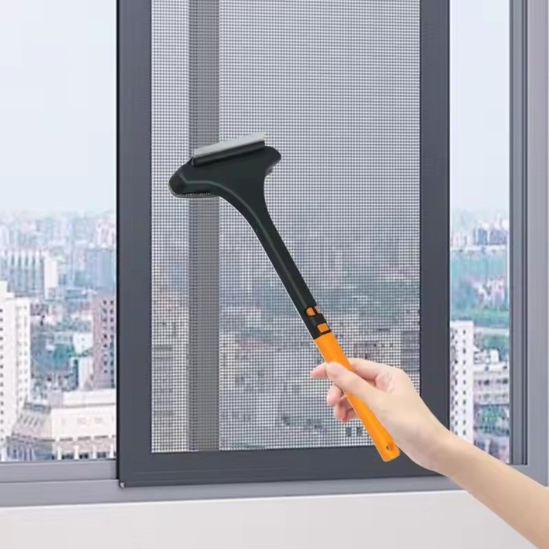 1PC 2-in-1 window screen cleaning brush Carpet Brush Dust Removal Brush Home Cleaning Tools No need to remove and wash Squeegee