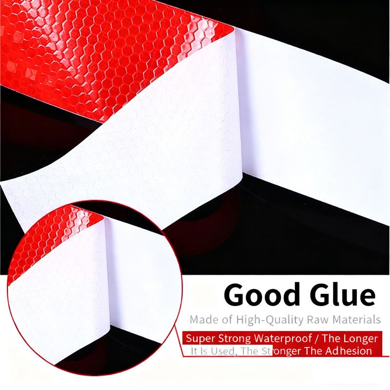 5cm*300cm Car Reflective Tape Safety Warning Car Decoration Sticker Reflector Protective Tape Strip Film Auto Motorcycle Sticker