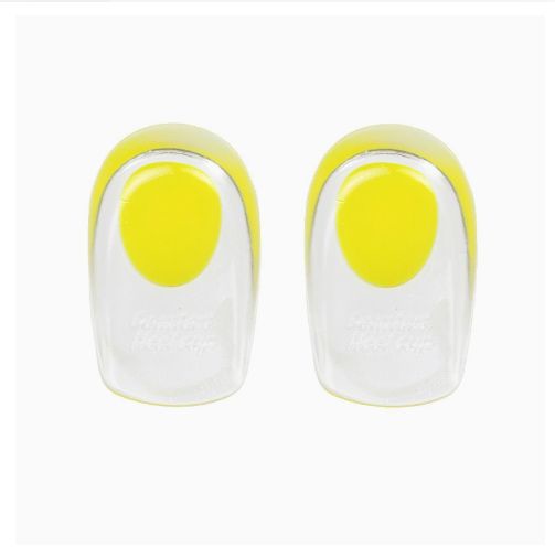 1 Pair Silicone Heel Pad Thickened Sports Cushioning U-Shaped Half Size Pad Non-Slip Invisible Inner Increase Insole