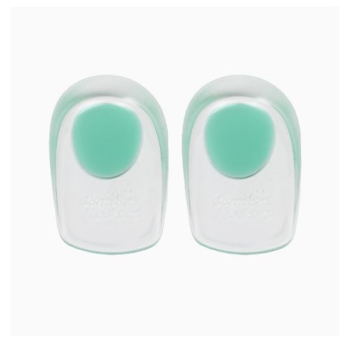 1 Pair Silicone Heel Pad Thickened Sports Cushioning U-Shaped Half Size Pad Non-Slip Invisible Inner Increase Insole