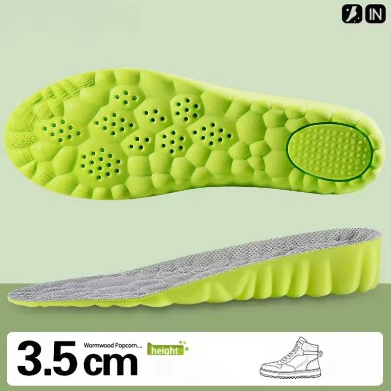 1 Pair Height Increase Insoles Memory Foam Shoe Inserts Soft Comfortable Cushioning Foot Pads for Men and Women