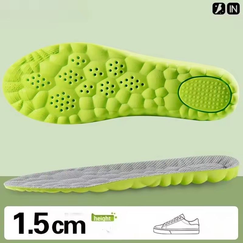 1 Pair Height Increase Insoles Memory Foam Shoe Inserts Soft Comfortable Cushioning Foot Pads for Men and Women