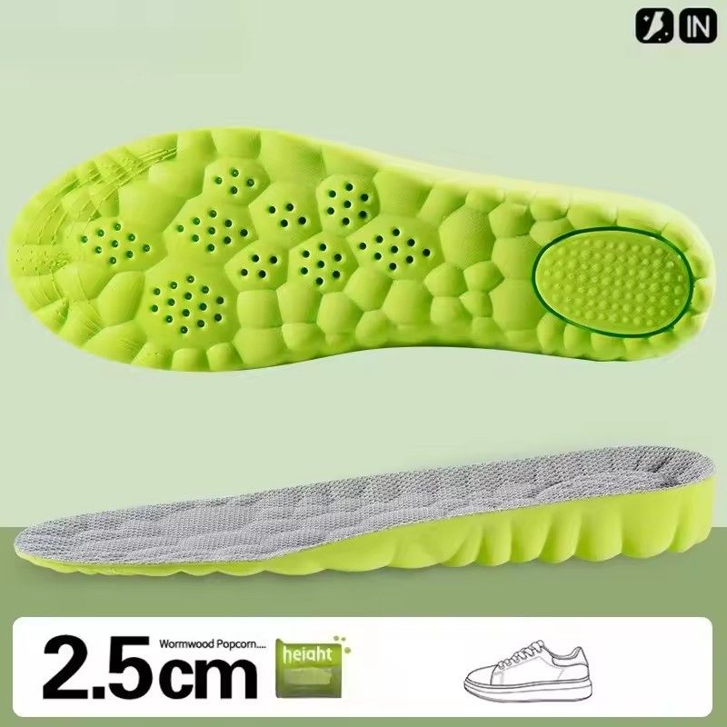 1 Pair Height Increase Insoles Memory Foam Shoe Inserts Soft Comfortable Cushioning Foot Pads for Men and Women