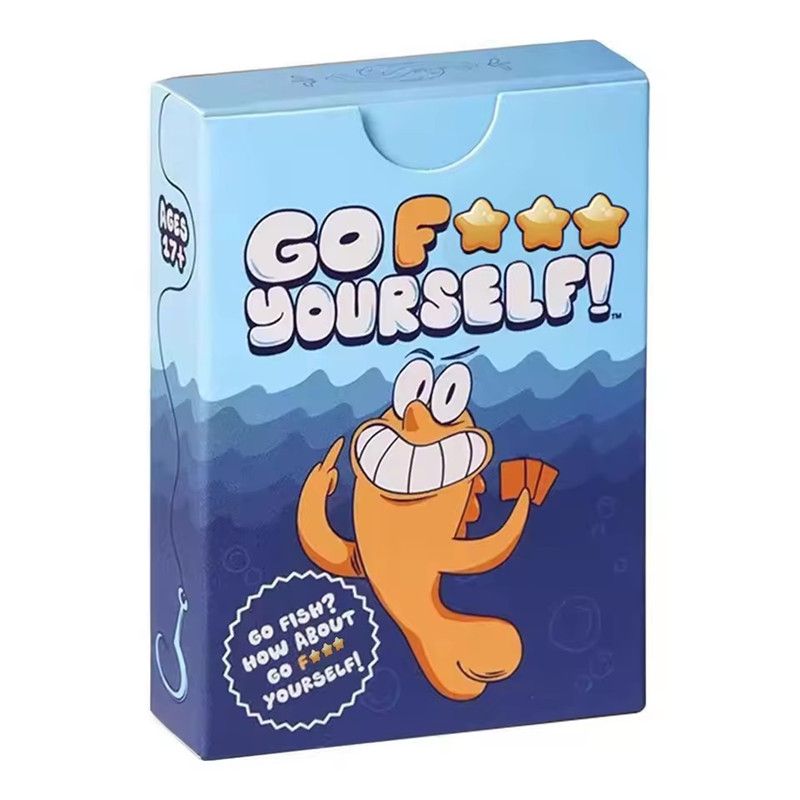 48PCS Fun Fish Card Solitaire Adult Party Table Game Two Or More Players Prank Party Interaction Family, Friends, Colleagues
