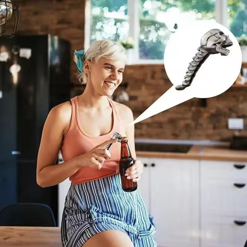 1PC Alloy Skull Bottle Opener Halloween Funny Creative Personalised Beer Can Opener Multifunctional Kitchen Gadgets Kitchen Tool