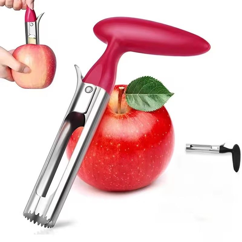 1pc Stainless Steel Apple Corer Fruit Seed Core Remover Fruit Cutter Seeder Slicer Durable Kitchen Gadgets Vegetable Tools