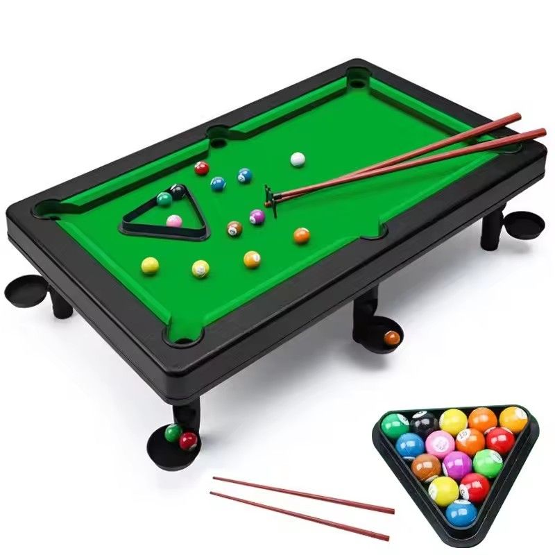 Mini Pool Table Game Tabletop Desktop Sports Billiards Board Party Game Mini Tabletop Set Toy Gift for Parent Child Interactive