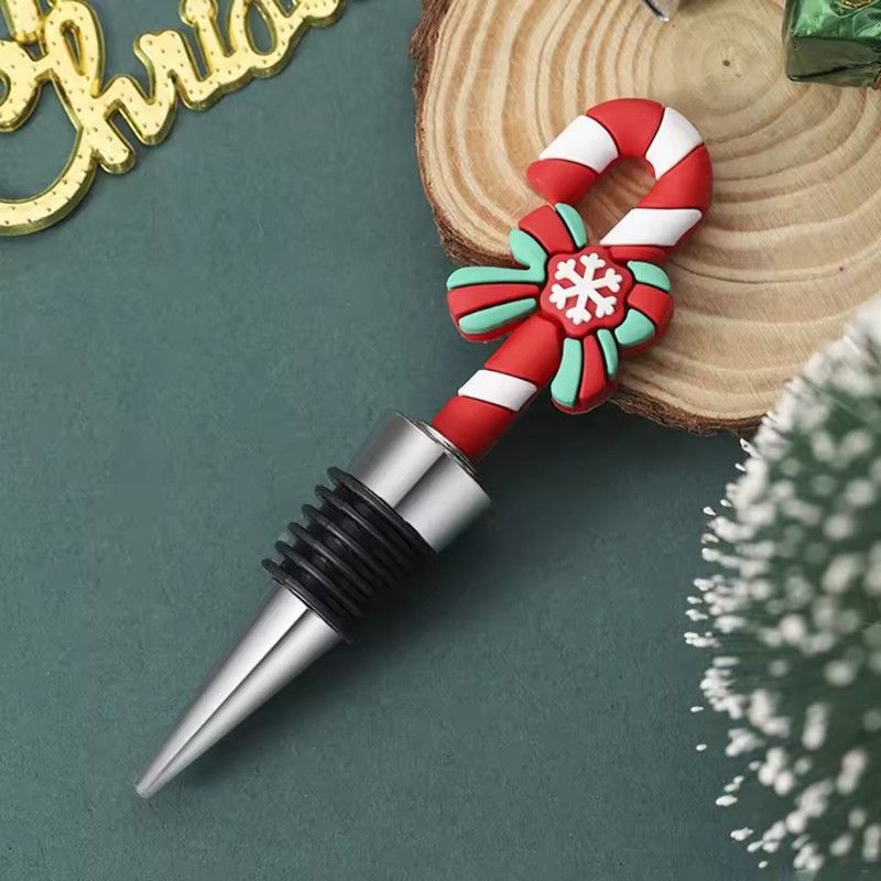 1PC European and American Small Gifts Christmas Gifts Parties Parties Gifts Christmas Trees Sealed and Preserved Wine Stoppers