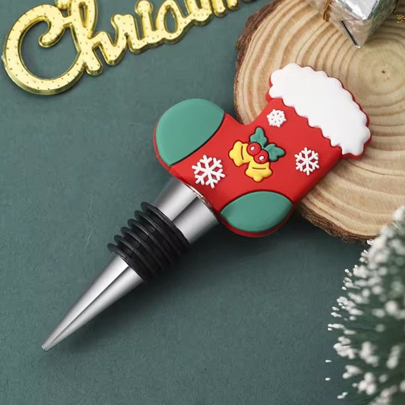 1PC European and American Small Gifts Christmas Gifts Parties Parties Gifts Christmas Trees Sealed and Preserved Wine Stoppers