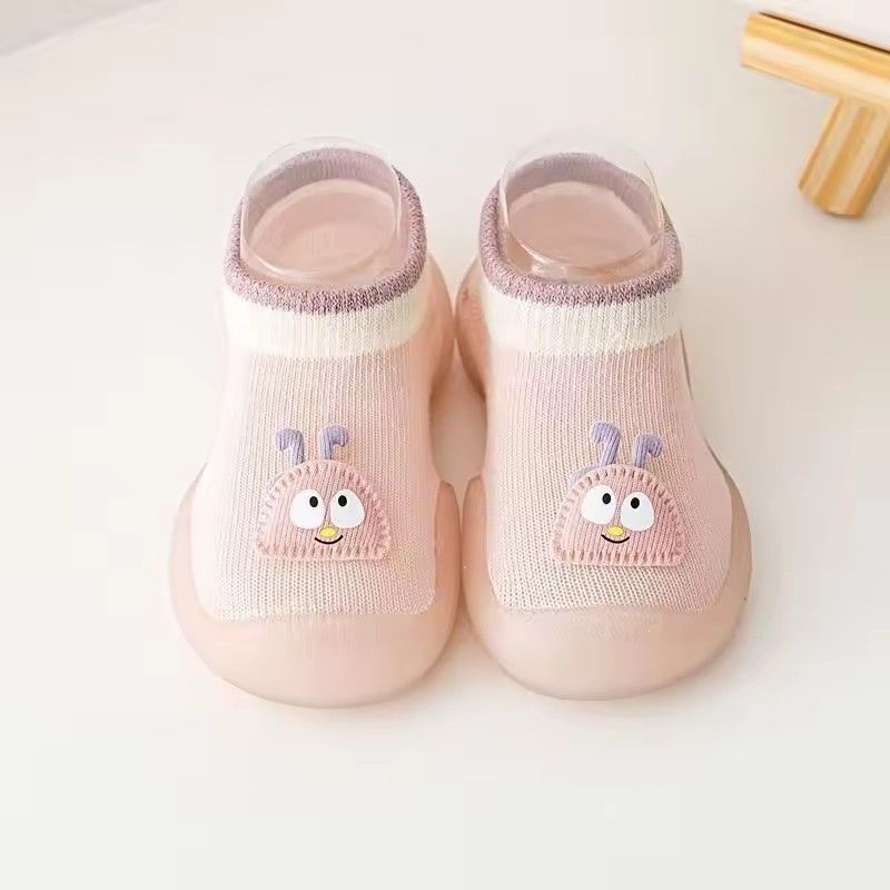 Cute baby floor shoes rubber soft breathable spring and summer boys and girls walking shoes baby soft bottom indoor
