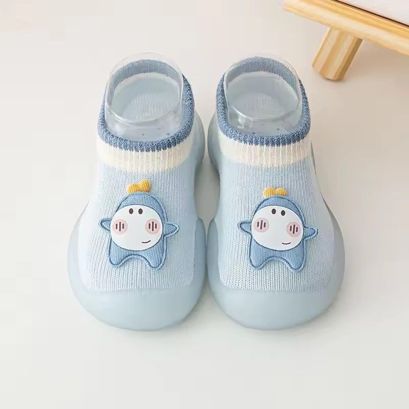 Cute baby floor shoes rubber soft breathable spring and summer boys and girls walking shoes baby soft bottom indoor