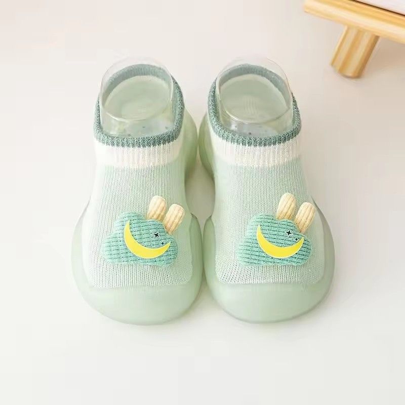 Cute baby floor shoes rubber soft breathable spring and summer boys and girls walking shoes baby soft bottom indoor
