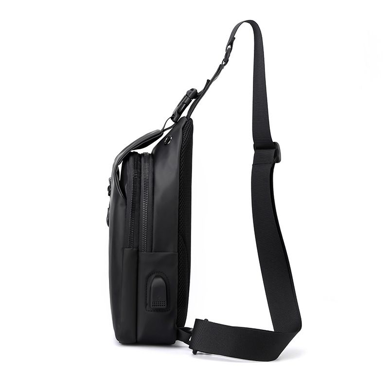 1PC New Men's Chest Bag - Casual Large Capacity Single Shoulder Crossbody Bag - Motorcycle Bag - water-resistant Backpack