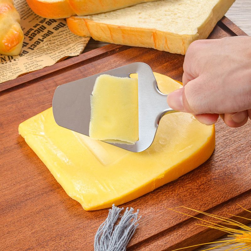 Cheese Slicer Stainless Steel Non Stick Cheese Grinder Multifunctional Handheld Cheese Slicer Baking Tool for Kitchen Cooking