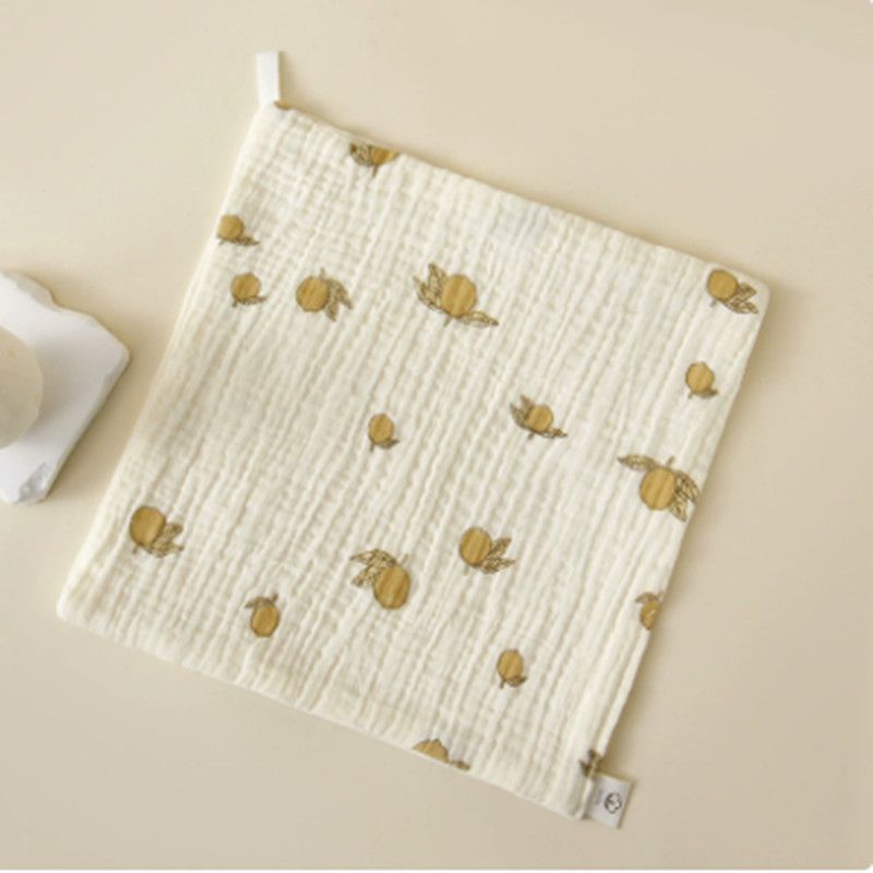 1PC Baby Washcloth Square Hand Towel Soft Reusable Newborn Face Towel 4-Layers Cartoon Baby Wash Cloths Shower Gift