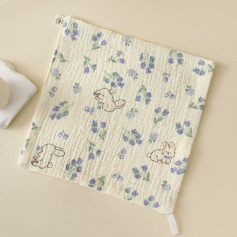 1PC Baby Washcloth Square Hand Towel Soft Reusable Newborn Face Towel 4-Layers Cartoon Baby Wash Cloths Shower Gift