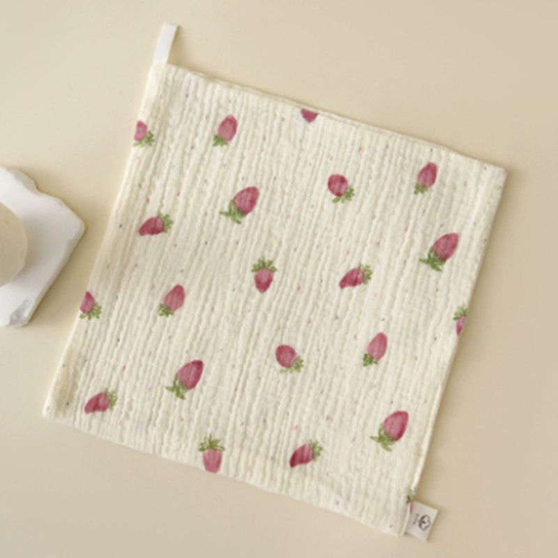 1PC Baby Washcloth Square Hand Towel Soft Reusable Newborn Face Towel 4-Layers Cartoon Baby Wash Cloths Shower Gift