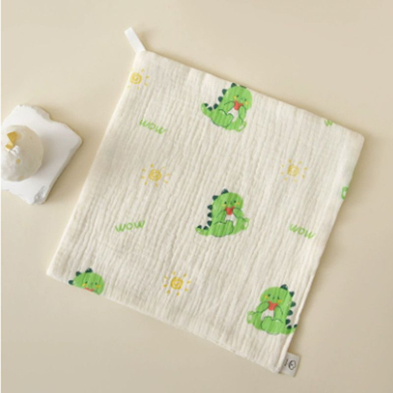 1PC Baby Washcloth Square Hand Towel Soft Reusable Newborn Face Towel 4-Layers Cartoon Baby Wash Cloths Shower Gift