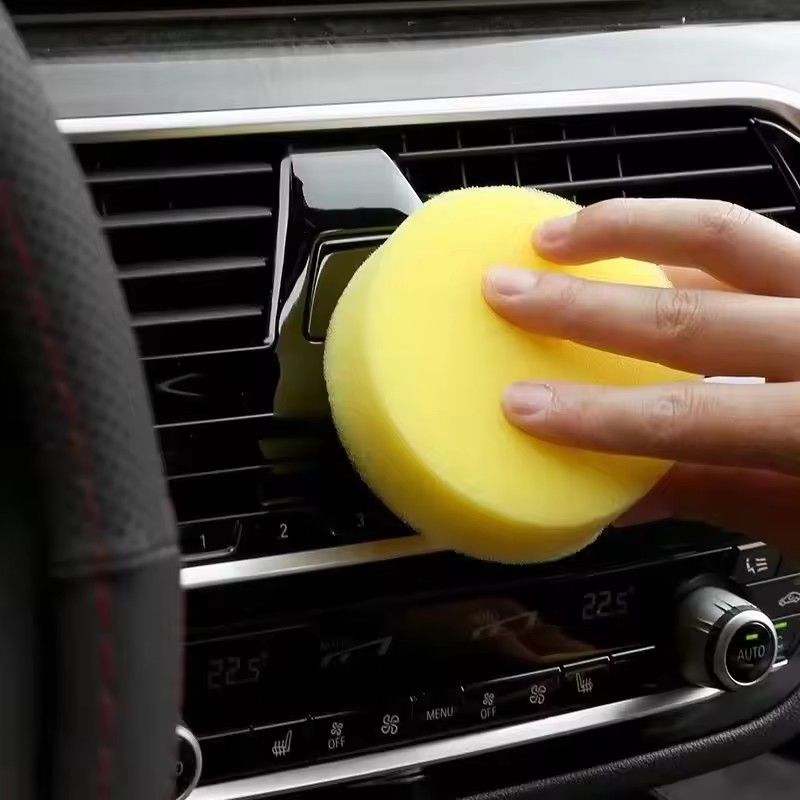10PCS Car Wash Wax Sponge Wipe Car with Round Car Wash Wax Polishing Care Sponge Car Supplies Do Not Hurt Car Cleaning Artifacts