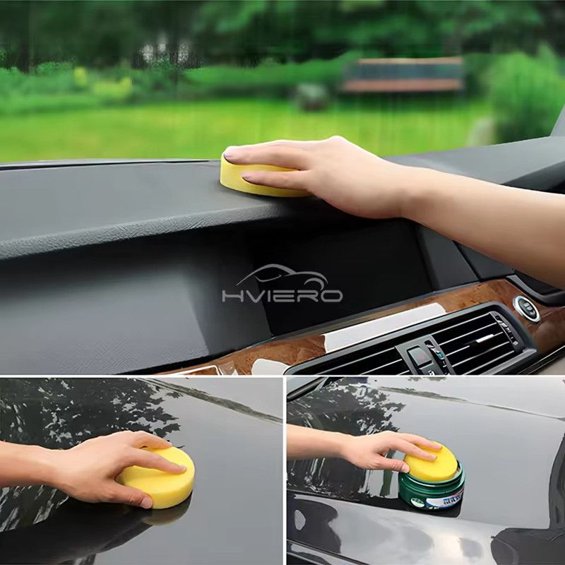 10PCS Car Wash Wax Sponge Wipe Car with Round Car Wash Wax Polishing Care Sponge Car Supplies Do Not Hurt Car Cleaning Artifacts