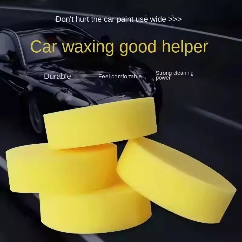 10PCS Car Wash Wax Sponge Wipe Car with Round Car Wash Wax Polishing Care Sponge Car Supplies Do Not Hurt Car Cleaning Artifacts
