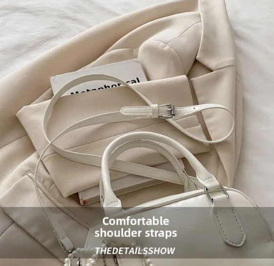 Retro Pu Leather Shoulder Pillow Bags for Women Simple Solid Color Ladies Phone Crossbody Bag Casual Female Handbag Purse Clutch