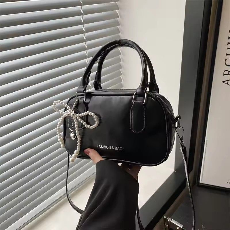 Retro Pu Leather Shoulder Pillow Bags for Women Simple Solid Color Ladies Phone Crossbody Bag Casual Female Handbag Purse Clutch