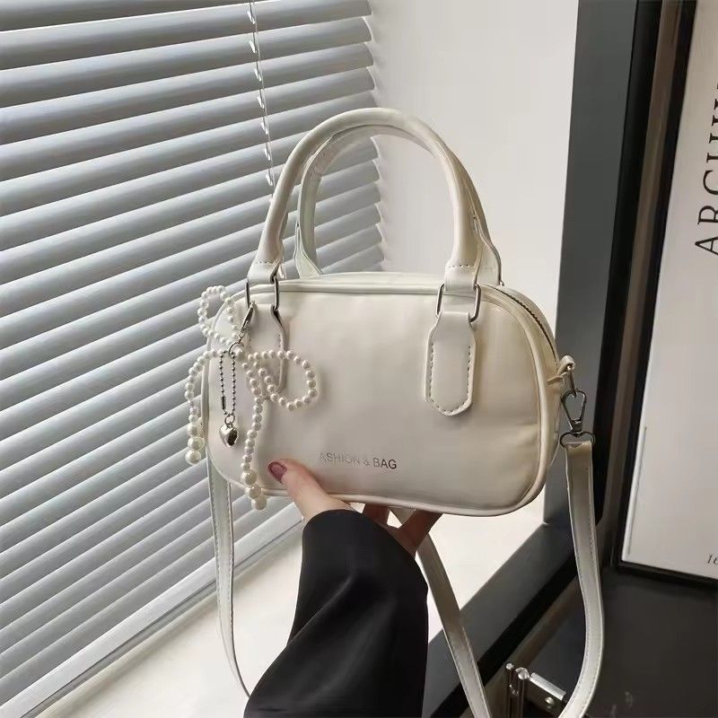 Retro Pu Leather Shoulder Pillow Bags for Women Simple Solid Color Ladies Phone Crossbody Bag Casual Female Handbag Purse Clutch