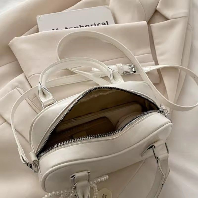 Retro Pu Leather Shoulder Pillow Bags for Women Simple Solid Color Ladies Phone Crossbody Bag Casual Female Handbag Purse Clutch