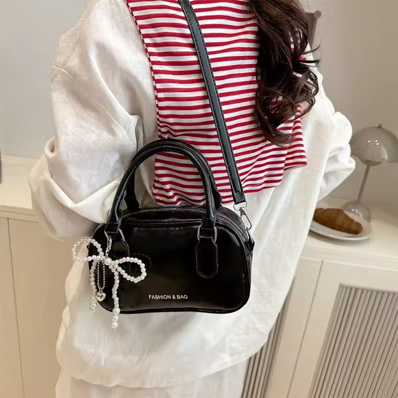 Retro Pu Leather Shoulder Pillow Bags for Women Simple Solid Color Ladies Phone Crossbody Bag Casual Female Handbag Purse Clutch