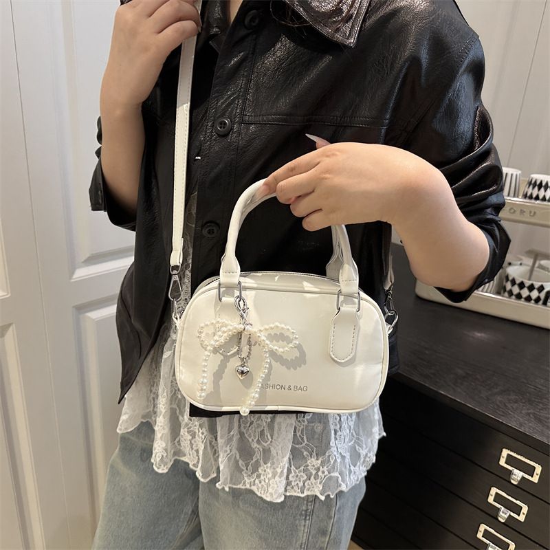 Retro Pu Leather Shoulder Pillow Bags for Women Simple Solid Color Ladies Phone Crossbody Bag Casual Female Handbag Purse Clutch