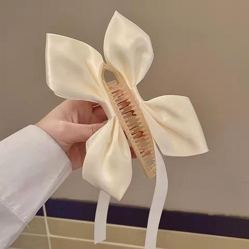 1PC Sophisticated Ladies' Bow Ribbon Hair Claw; Banana Clip in Solid Color; Everyday Elegant Headband; Hair Tail Accessory