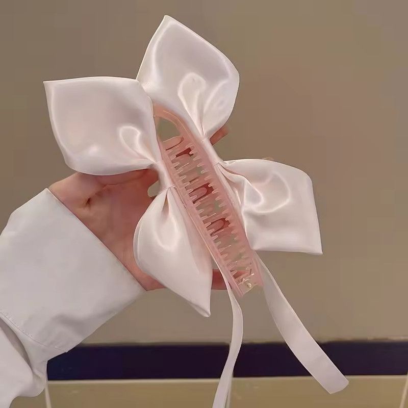 1PC Sophisticated Ladies' Bow Ribbon Hair Claw; Banana Clip in Solid Color; Everyday Elegant Headband; Hair Tail Accessory
