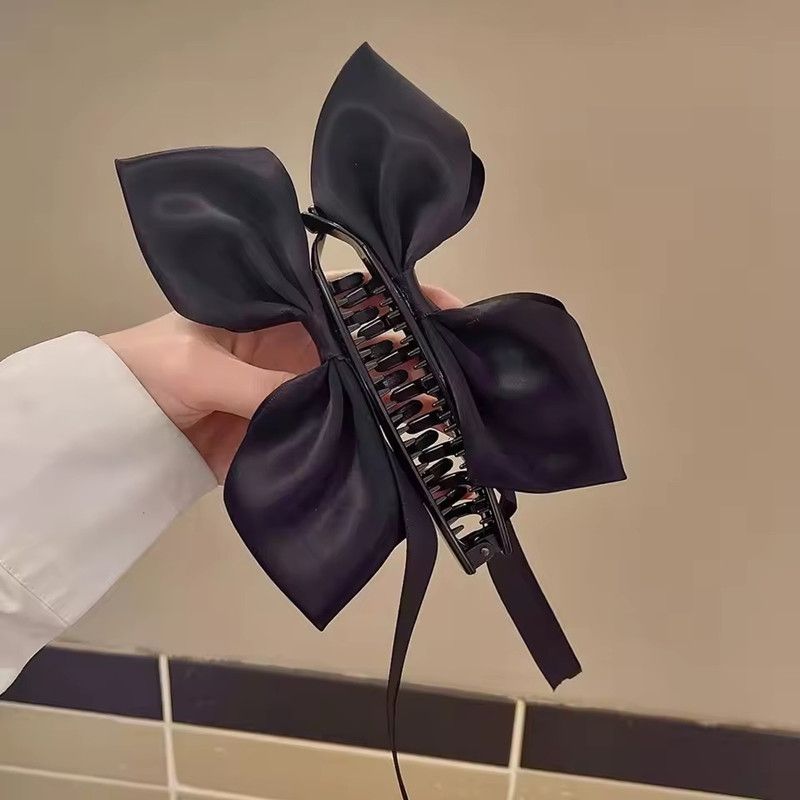 1PC Sophisticated Ladies' Bow Ribbon Hair Claw; Banana Clip in Solid Color; Everyday Elegant Headband; Hair Tail Accessory