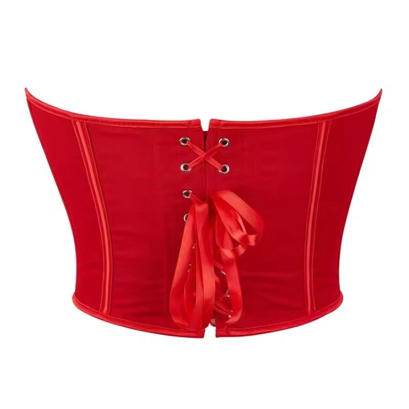 1PC Women Summer Strapless Off Shoulder Corset Crop Tops Camis Sexy Backless Bustier Body Shaper Corselet Streetwear