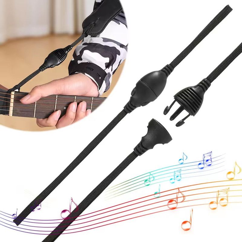 1PC Guitar Strap Locks Quickly & Safely Attaches Strap To Headstock Acoustic Guitar Quick-Release System for Guitar Straps