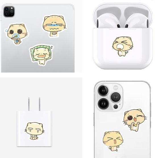 100pcs Cute Stickers DIY Waterproof Vinyl Scrapbook Phone Case Water Cup Lovely Cartoon Anime Sticker Kids Gift Toy