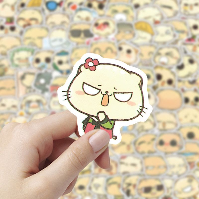 100pcs Cute Stickers DIY Waterproof Vinyl Scrapbook Phone Case Water Cup Lovely Cartoon Anime Sticker Kids Gift Toy