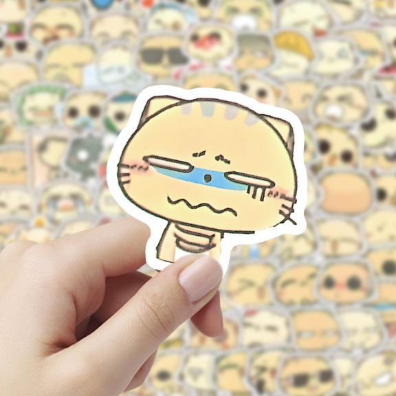 100pcs Cute Stickers DIY Waterproof Vinyl Scrapbook Phone Case Water Cup Lovely Cartoon Anime Sticker Kids Gift Toy