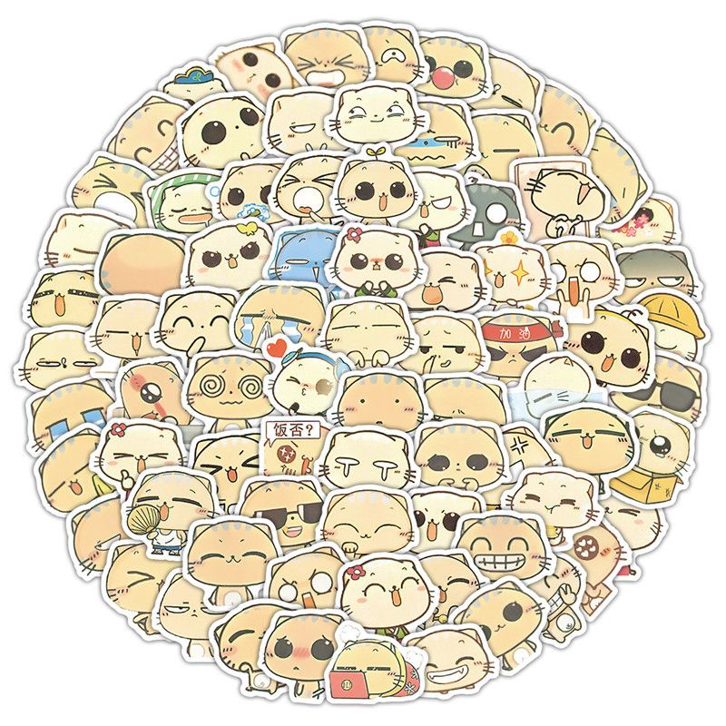 100pcs Cute Stickers DIY Waterproof Vinyl Scrapbook Phone Case Water Cup Lovely Cartoon Anime Sticker Kids Gift Toy