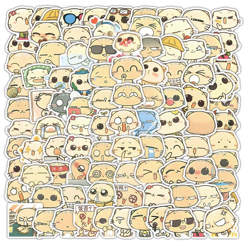 100pcs Cute Stickers DIY Waterproof Vinyl Scrapbook Phone Case Water Cup Lovely Cartoon Anime Sticker Kids Gift Toy