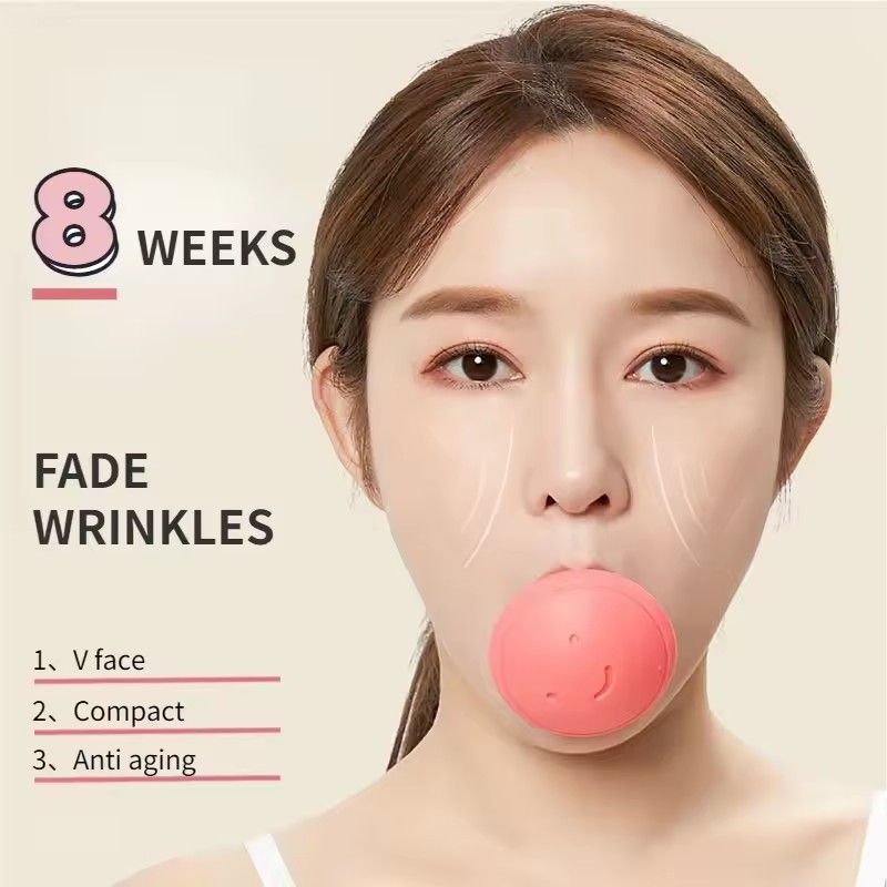 1PCS V Shape Face Slimming Tool Skin Firming Jaw Trainer Massager Double Chin Reducer Jawline Exerciser, Beauty Health C-348