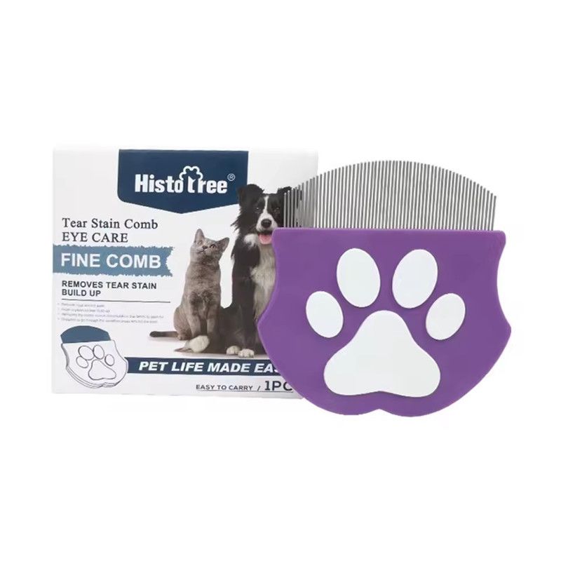 1PC Pet Comb, Dog Mini Face Comb for Hair Removal, Cat Flea Comb, Grooming Tool for Small Pets, Efficient De-shedding Supplies