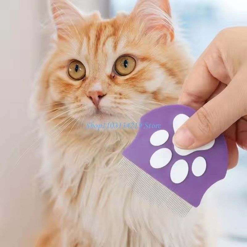 1PC Pet Comb, Dog Mini Face Comb for Hair Removal, Cat Flea Comb, Grooming Tool for Small Pets, Efficient De-shedding Supplies
