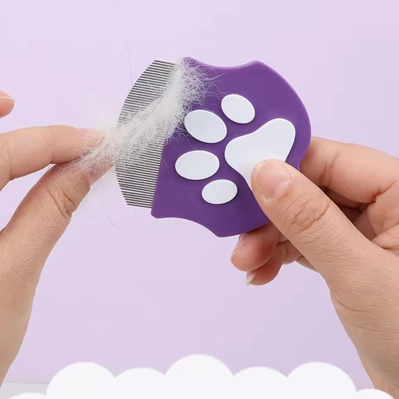1PC Pet Comb, Dog Mini Face Comb for Hair Removal, Cat Flea Comb, Grooming Tool for Small Pets, Efficient De-shedding Supplies