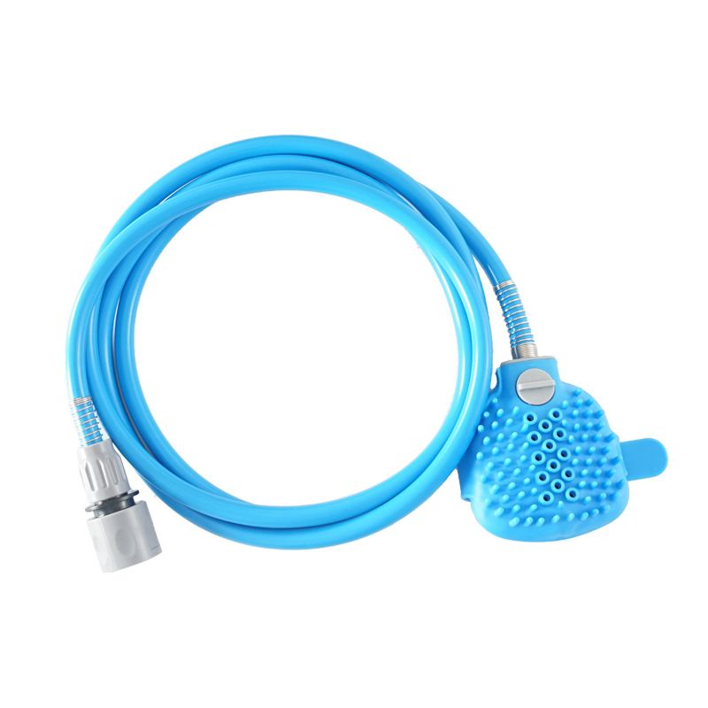 Pet Bathing Sprayer Nozzle Hose Dog Shower Head Handheld Silicone Massage Brush Cats Dogs Cleaning Washing Supplies